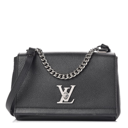 Louis Vuitton Calfskin Lockme II Chain Bag BB Black 1 of 11