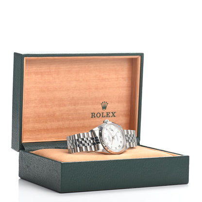 Rolex Stainless Steel 18K White Gold 36mm Oyster Perpetual Datejust Watch White Roman 16234 5 of 5