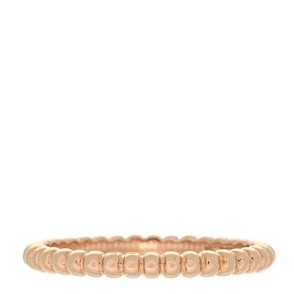 Van Cleef & Arpels 18K Rose Gold Small Perlee Ring 54 6.75 3 of 5