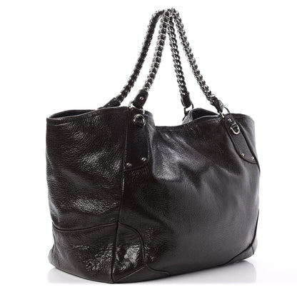 Prada Cervo Lux Chain Shoulder Bag Ebano 3 of 8
