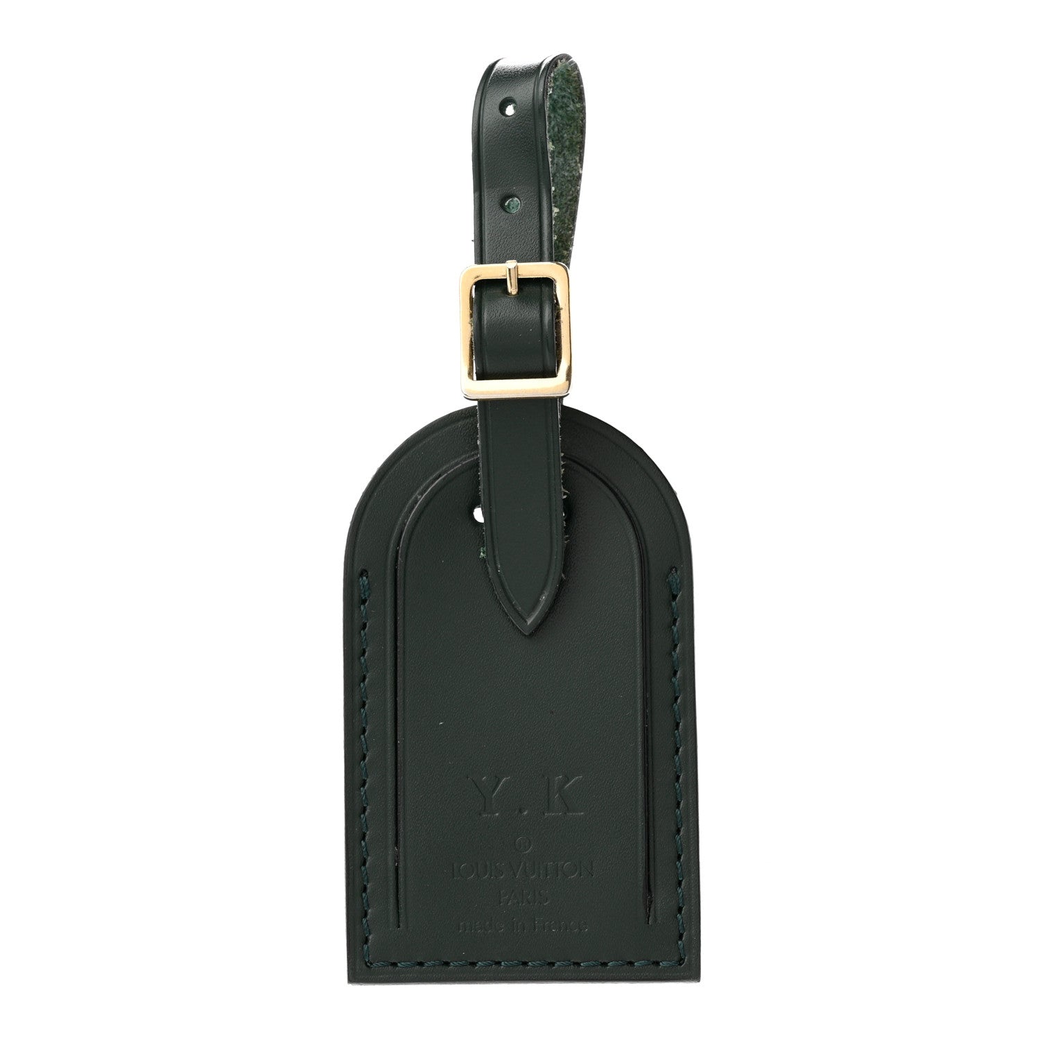 Louis Vuitton Calfskin Luggage Tag Green 1 of 4