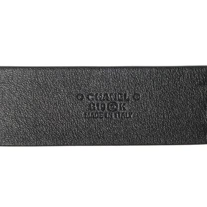 Chanel Calfskin CC Triple Row Chain Belt 90 36 Gold Black White 3 of 9