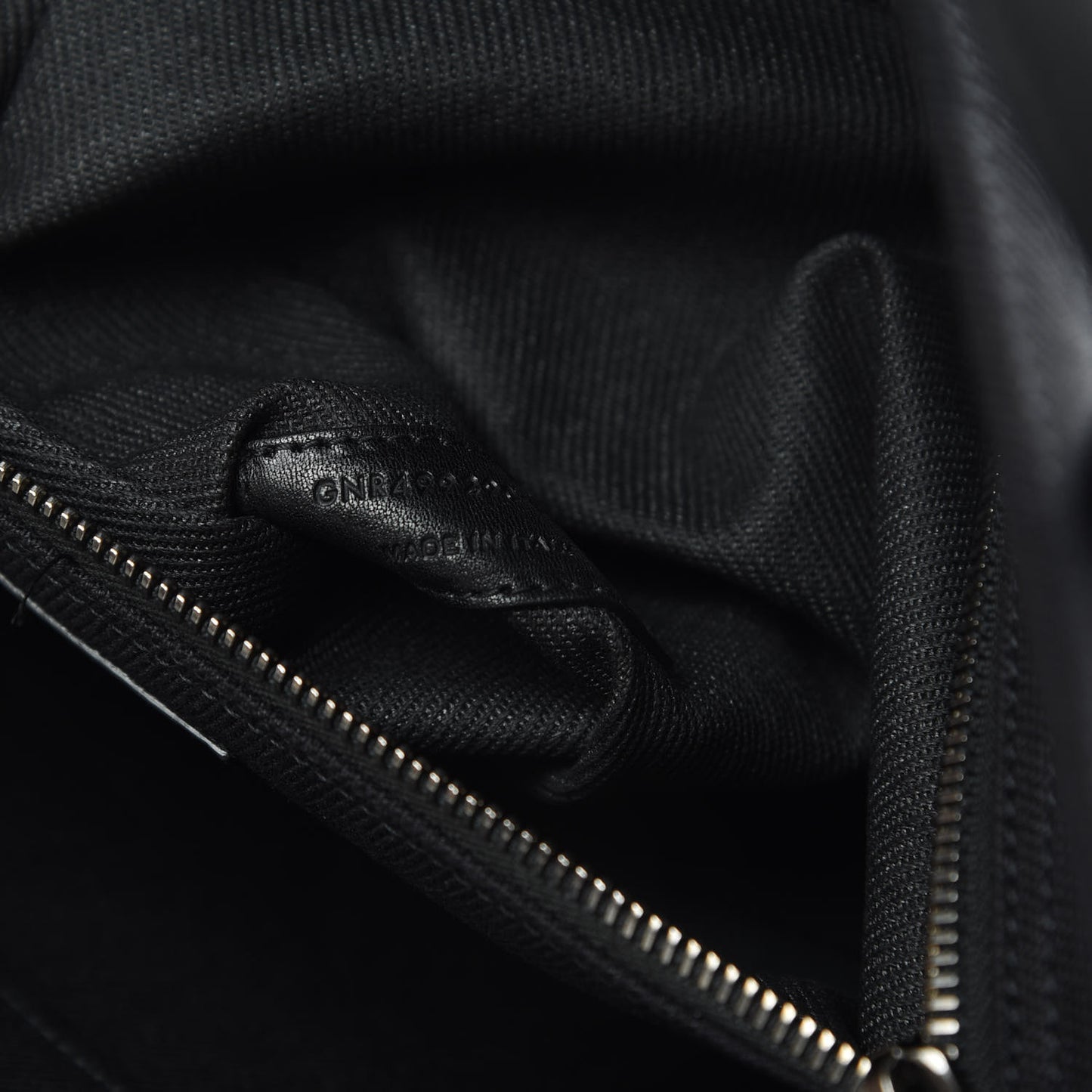 Linen Calfskin Rive Gauche Tote Black