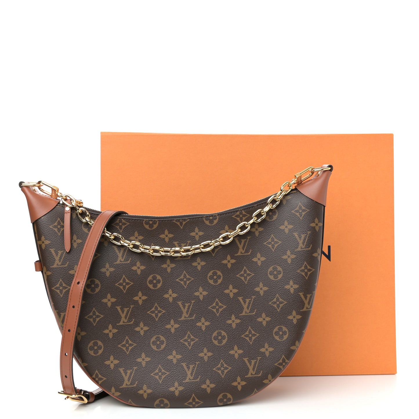Reverse Monogram Loop Hobo
