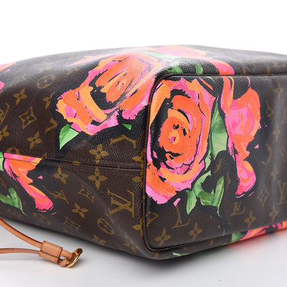 Louis Vuitton Monogram Roses Neverfull MM 6 of 9