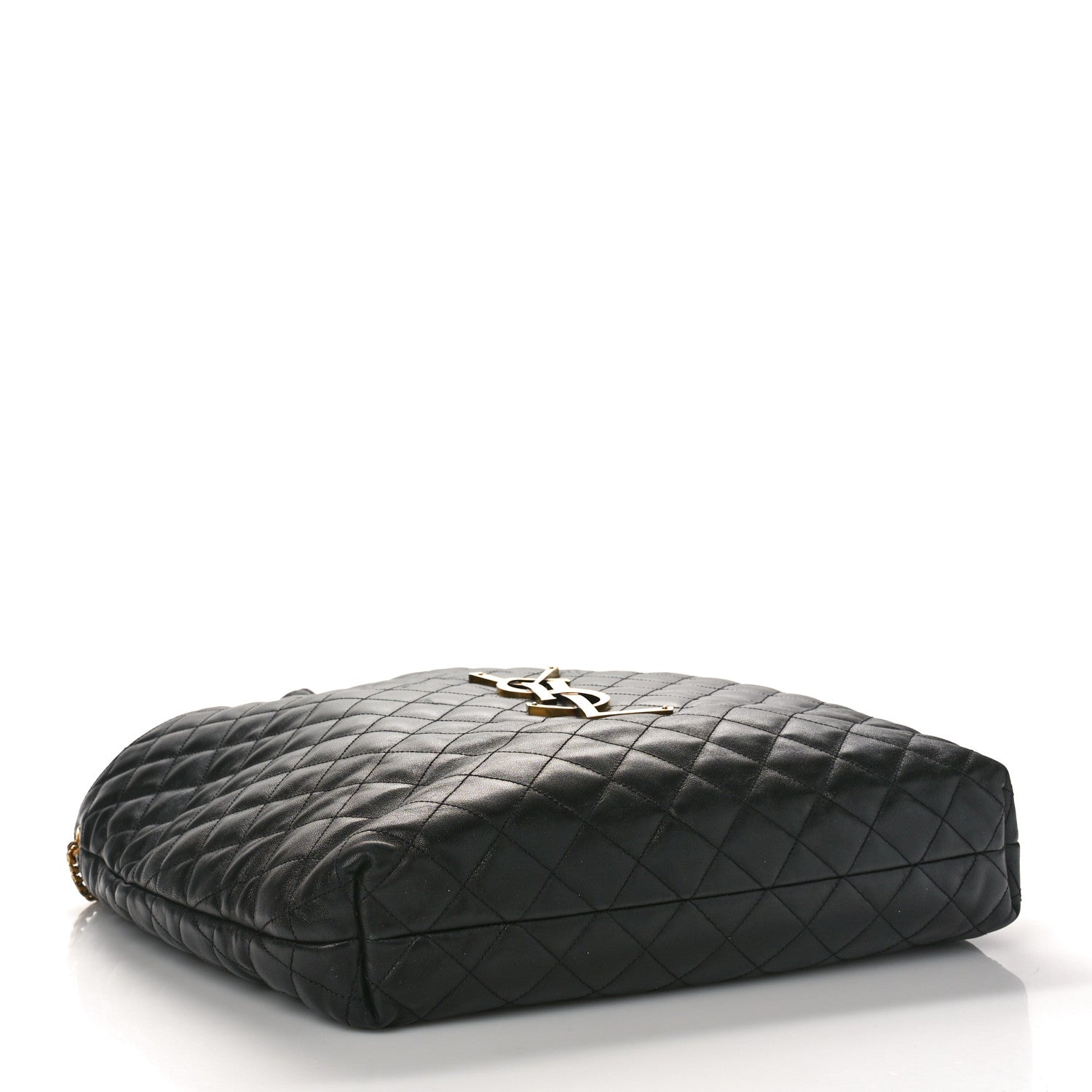 Saint Laurent Lambskin Quilted Maxi Icare Shopping Tote Black 5 of 9