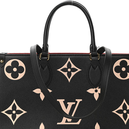 Louis Vuitton Empreinte Monogram Giant Onthego MM Black Beige 8 of 11