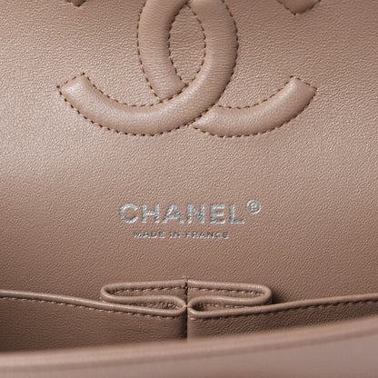 Chanel Caviar Quilted Medium Double Flap Dark Beige 10 of 13