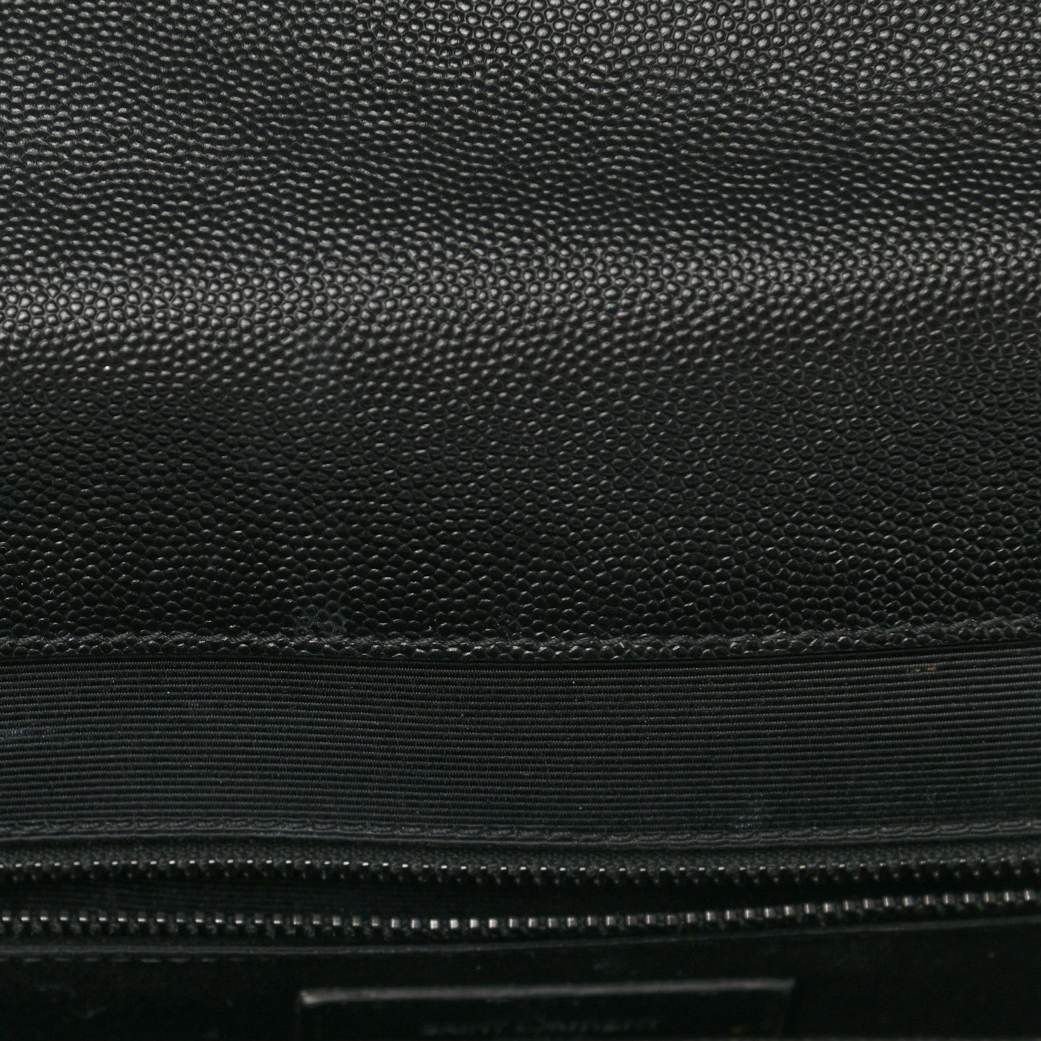 Saint Laurent Grain De Poudre Textured Mixed Matelasse Large Triquilt Monogram Monochrome Satchel Black 13 of 14
