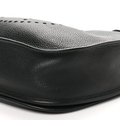 Hermes Taurillon Clemence EVELYNE III GM Black 10 of 10