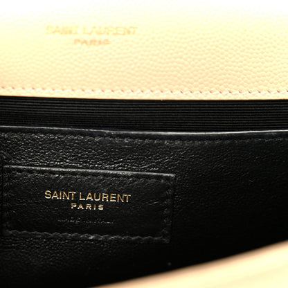 Saint Laurent Grain De Poudre Medium Monogram Kate Satchel Nude Powder 6 of 11
