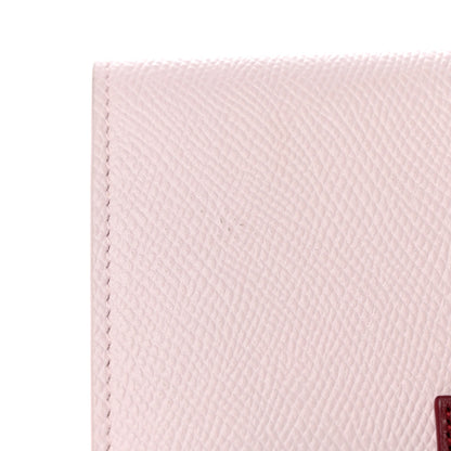 Celine Grained Calfskin Medium Multifunction Strap Wallet Peony Carmin 10 of 14