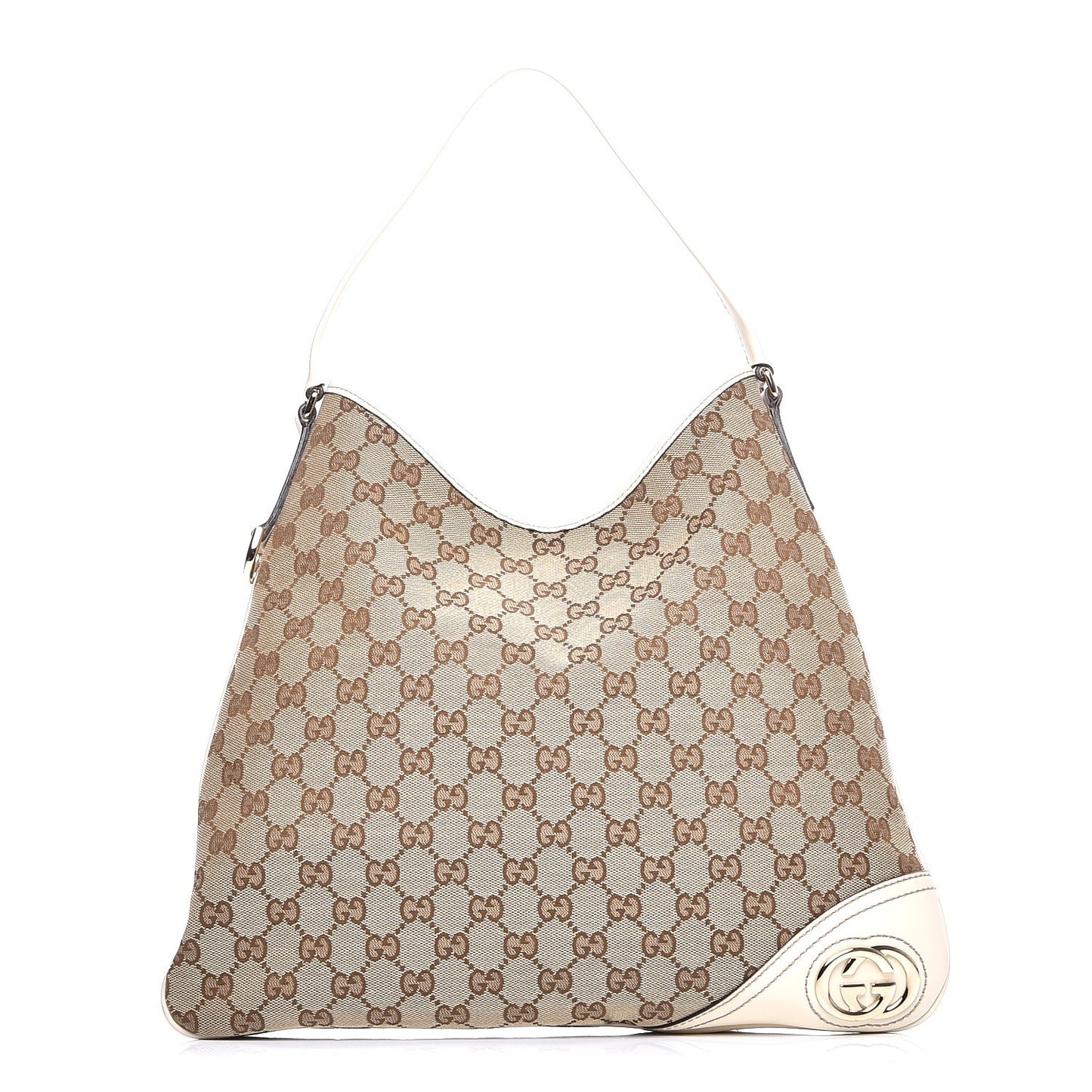 Monogram Medium New Britt Hobo Off White