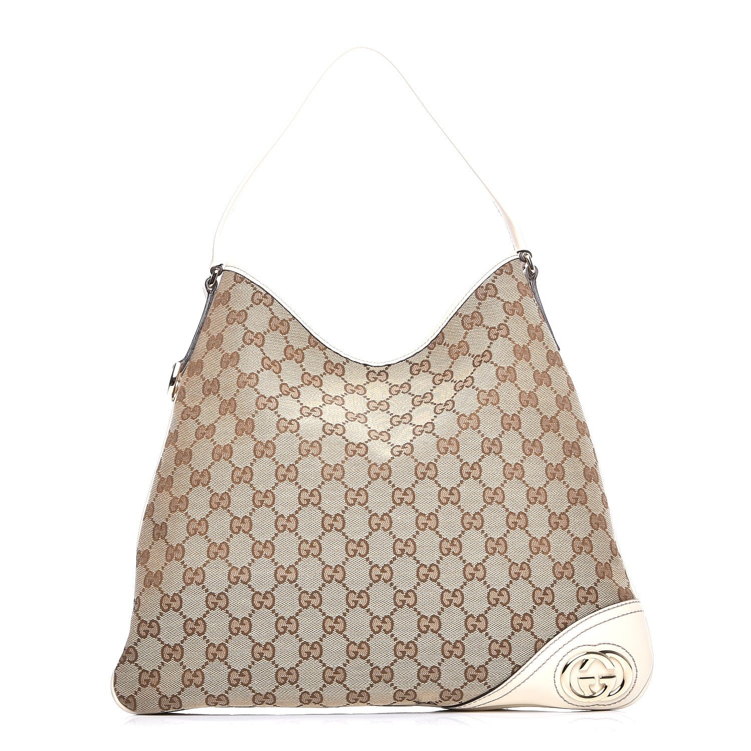 Gucci Monogram Medium New Britt Hobo Off White 1 of 7