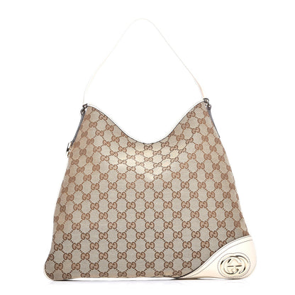 Gucci Monogram Medium New Britt Hobo Off White 1 of 7