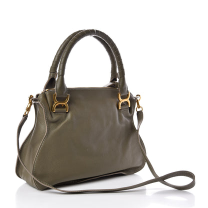 Chloe Calfskin Medium Marcie Satchel Baobab Green 4 of 7