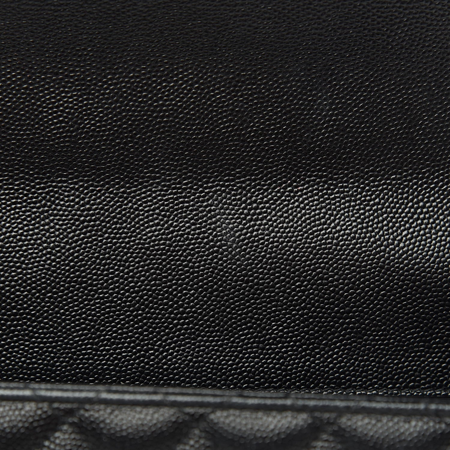 Saint Laurent Grain De Poudre Large Tri-Quilt Monogram Satchel Black 9 of 12