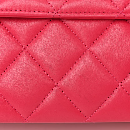 Chanel Lambskin Quilted Small Trendy CC Dual Handle Bag Dark Pink 15 of 16