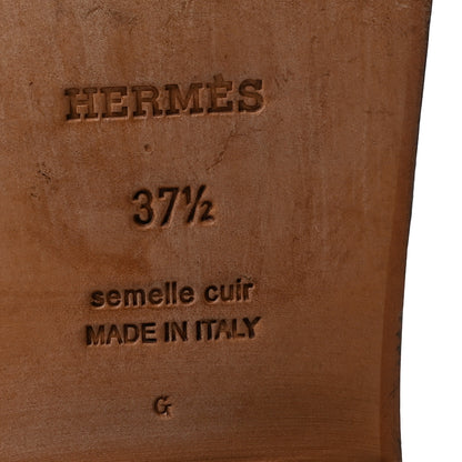 Hermes Box Kelly Jumping Boots 37.5 Black 7 of 9