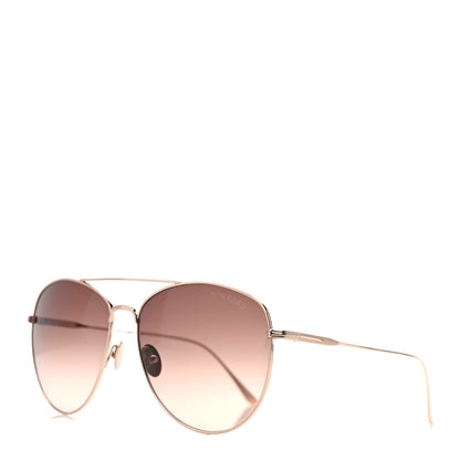 Tom Ford Titanium Milla Aviator Sunglasses TF784 Gold 1 of 8