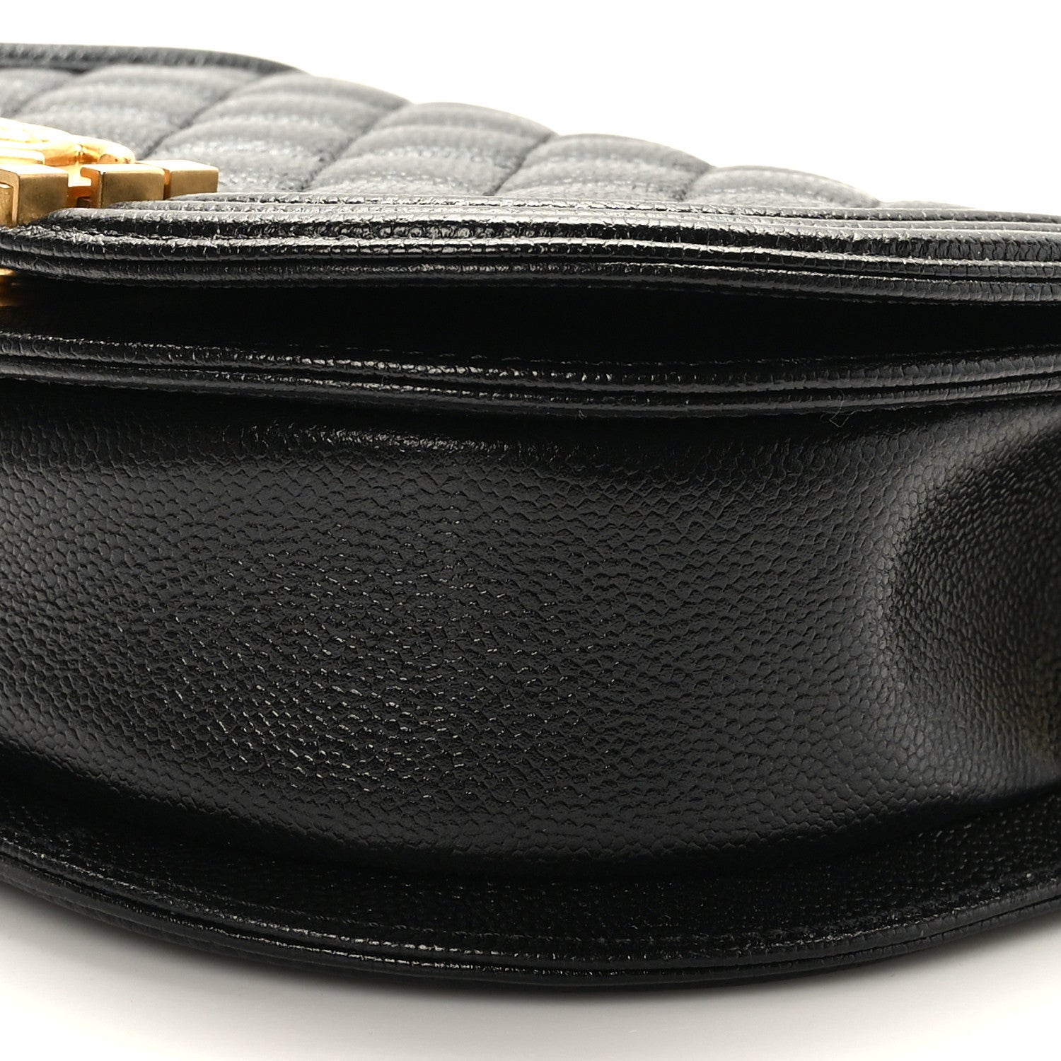 Chanel Caviar Quilted Small Boy Messenger Bag Black 8 of 9