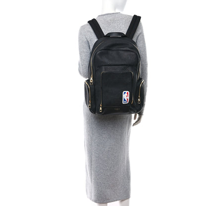 Louis Vuitton LOUIS VUITTON X NBA Grained Calfskin Monogram Basketball Backpack Black 3 of 9