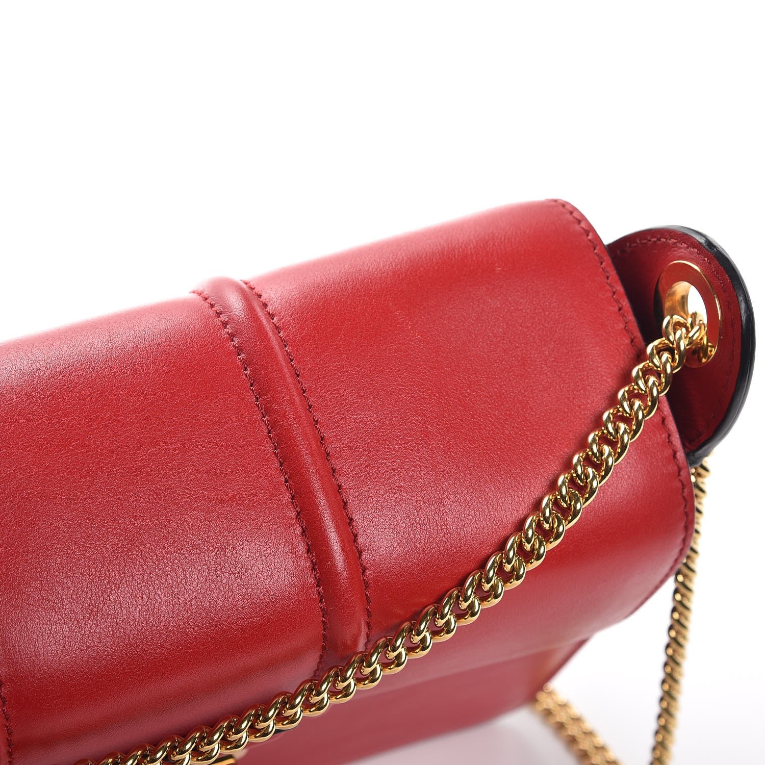 Lanvin Calfskin Small Jiji Crossbody Bag Red 8 of 8