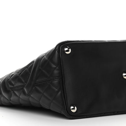Chanel Calfskin Quilted Large Cambon Tote Black 12 of 13