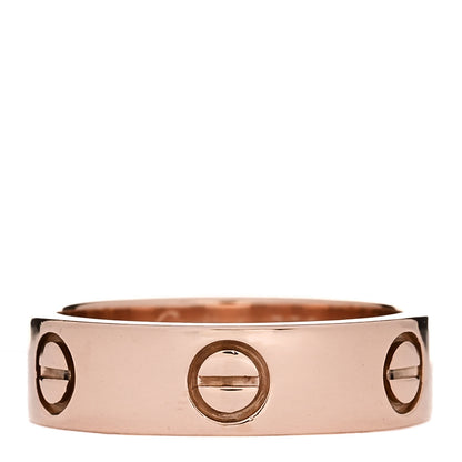Cartier 18K Pink Gold 5.5mm LOVE Ring 53 6.5 1 of 4