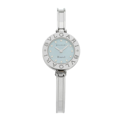 Bulgari Stainless Steel Diamond Blue Mother of Pearl 22mm B.zero1 Quartz Watch 1 of 5