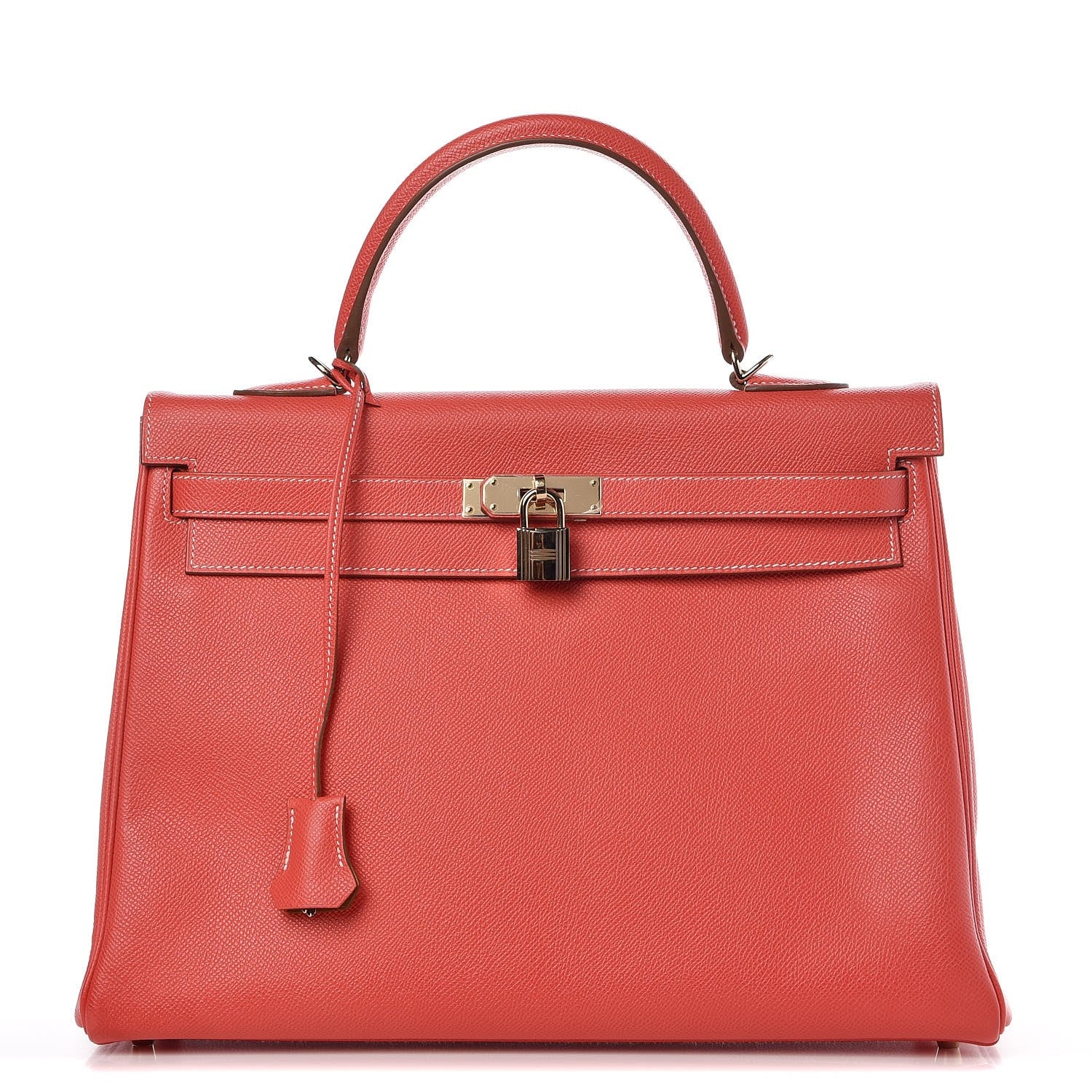 Hermes Epsom Kelly Retourne 35 Rose Jaipur Gold 1 of 36