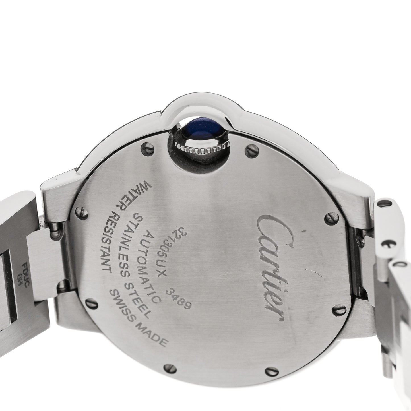 Stainless Steel Diamond 33mm Ballon Bleu De Cartier Automatic Watch