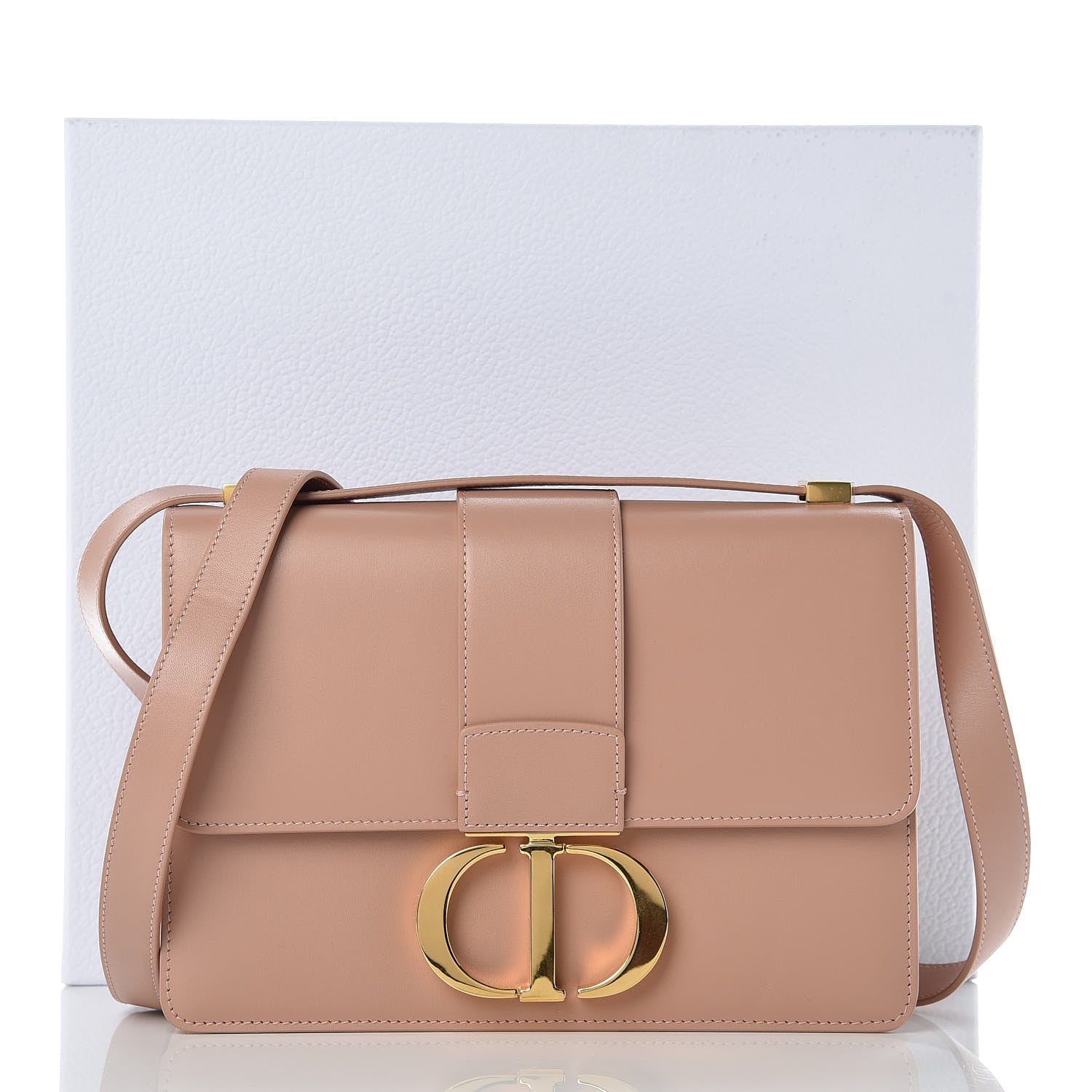 Christian Dior Calfskin 30 Montaigne Flap Bag Pale Pink 10 of 10