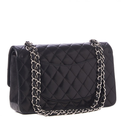 Chanel Lambskin Quilted Medium Double Flap Black 2 of 9