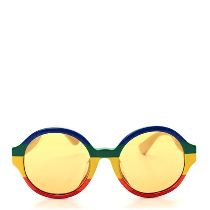Gucci Round Web Sunglasses GG0280SA Light Beige Multicolor 2 of 7