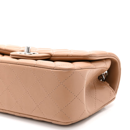 Chanel Lambskin Quilted Mini Rectangular Flap Dark Beige 10 of 11