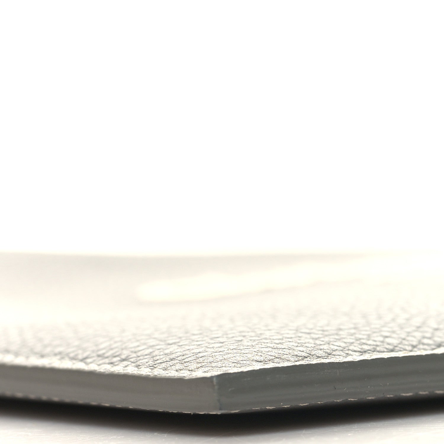 Christian Dior Grained Calfskin 1947 Signature A5 Pouch Grey White 9 of 11