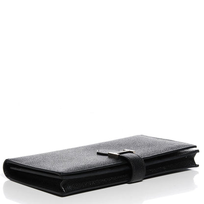 Hermes Epsom Bearn Gusset Wallet Black 3 of 9