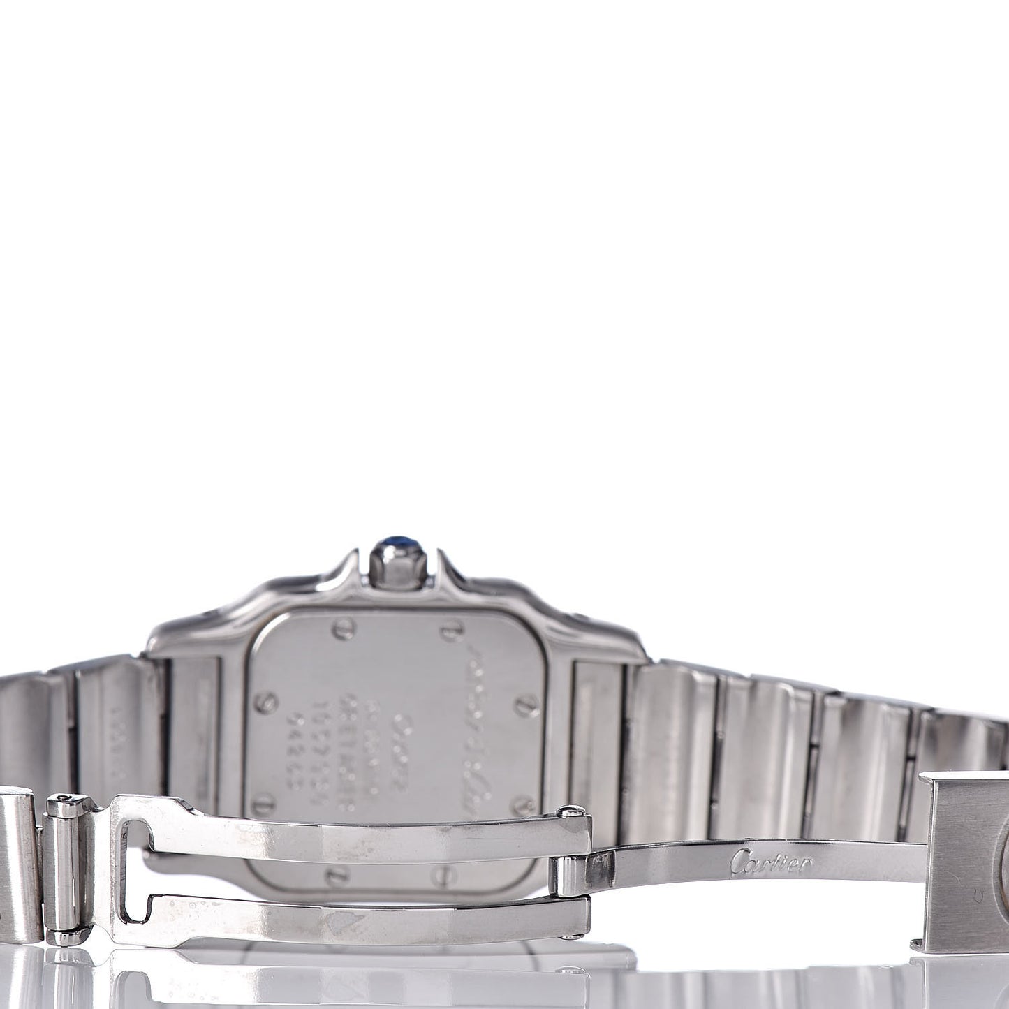 Stainless Steel 18K Yellow Gold 24mm Santos De Cartier Galbee Quartz Watch