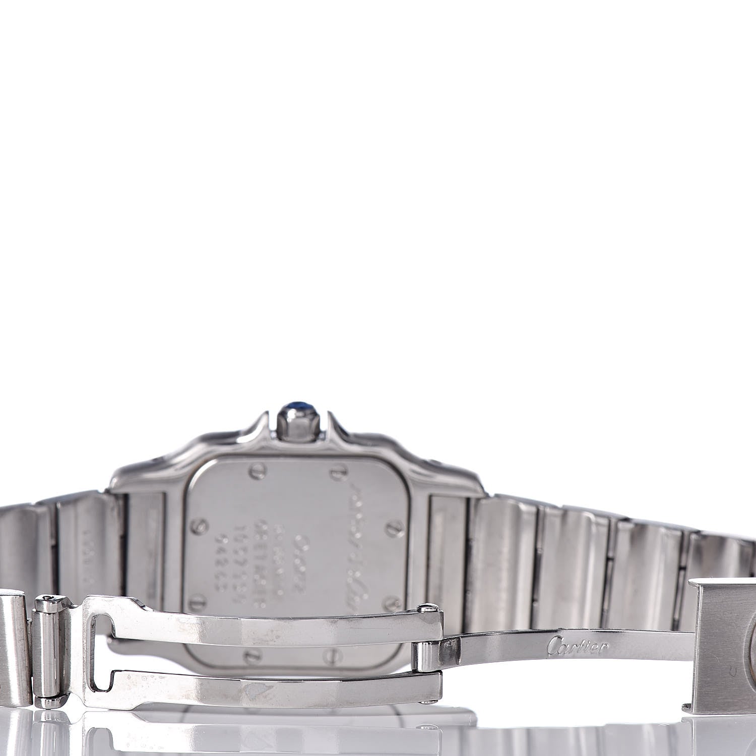Cartier Stainless Steel 18K Yellow Gold 24mm Santos De Cartier Galbee Quartz Watch 5 of 6