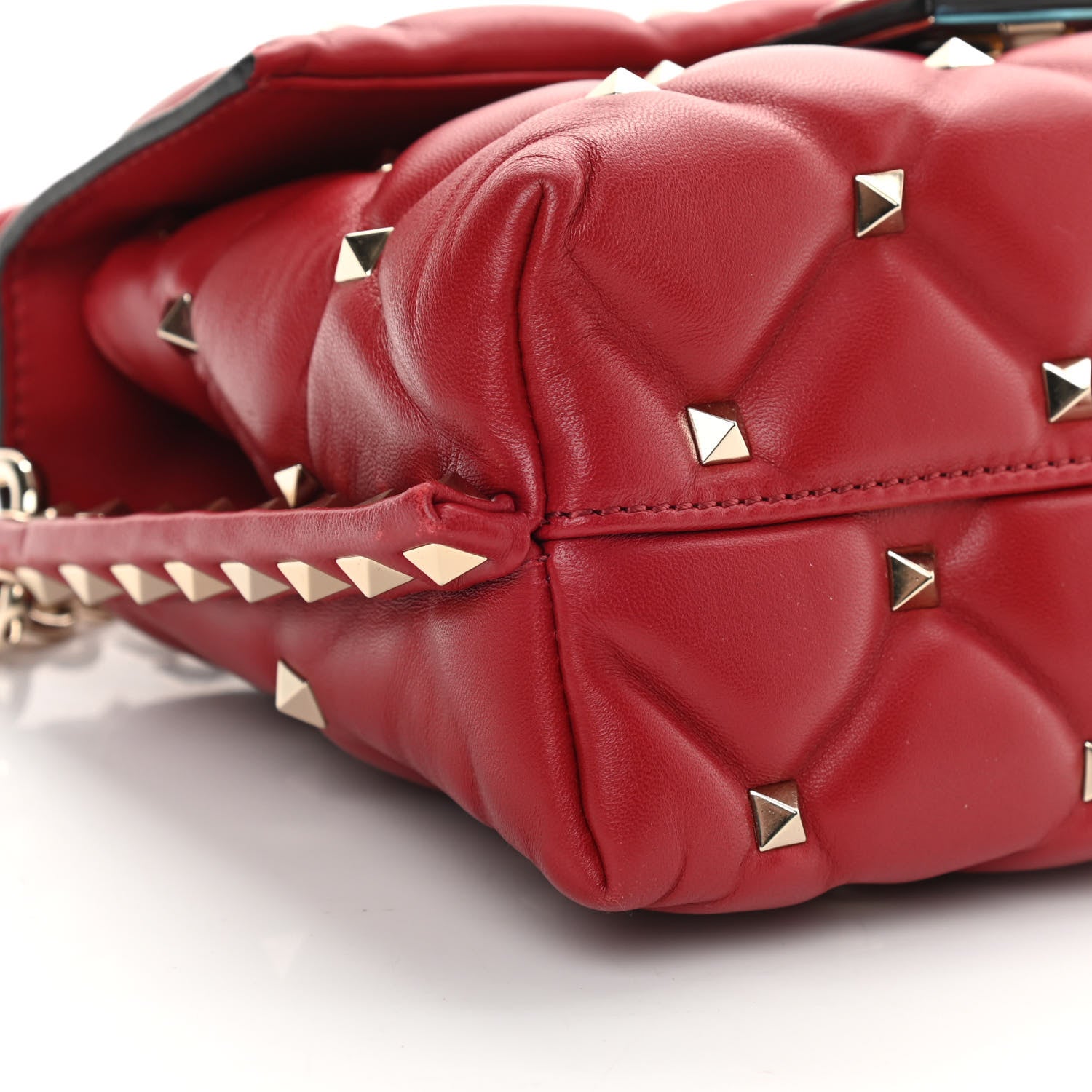 Valentino Garavani Nappa Small Candystud Crossbody Rosso Valentino 9 of 14