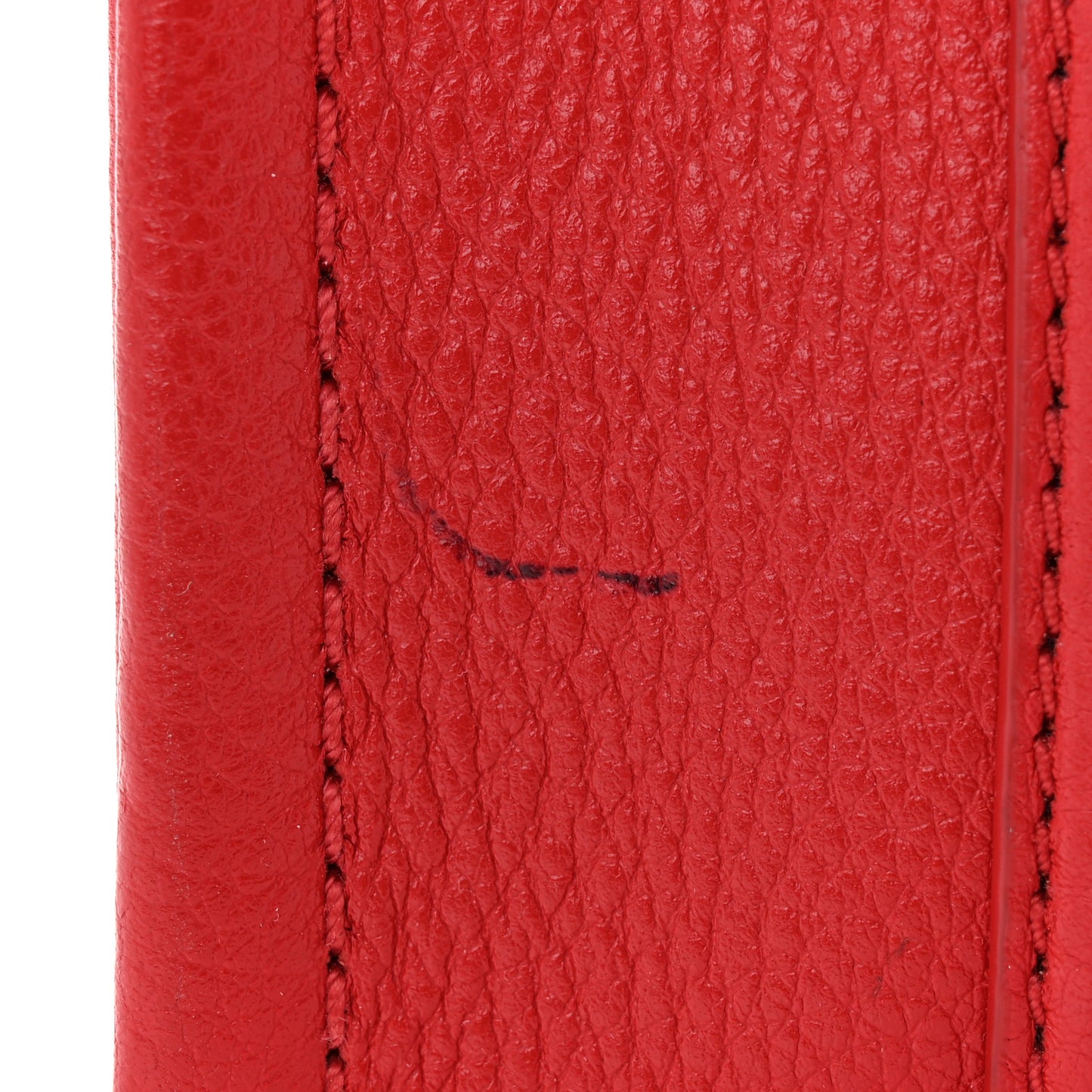 Grained Calfskin Small The Tote Bag True Red