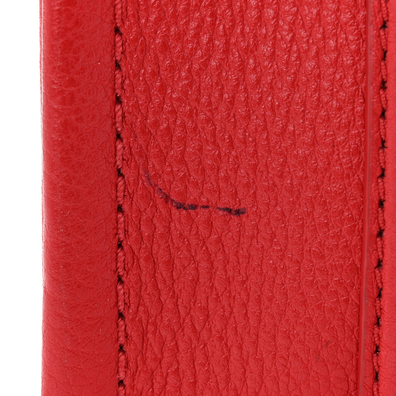 Marc Jacobs Grained Calfskin Small The Tote Bag True Red 13 of 14