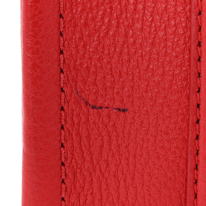 Marc Jacobs Grained Calfskin Small The Tote Bag True Red 13 of 14