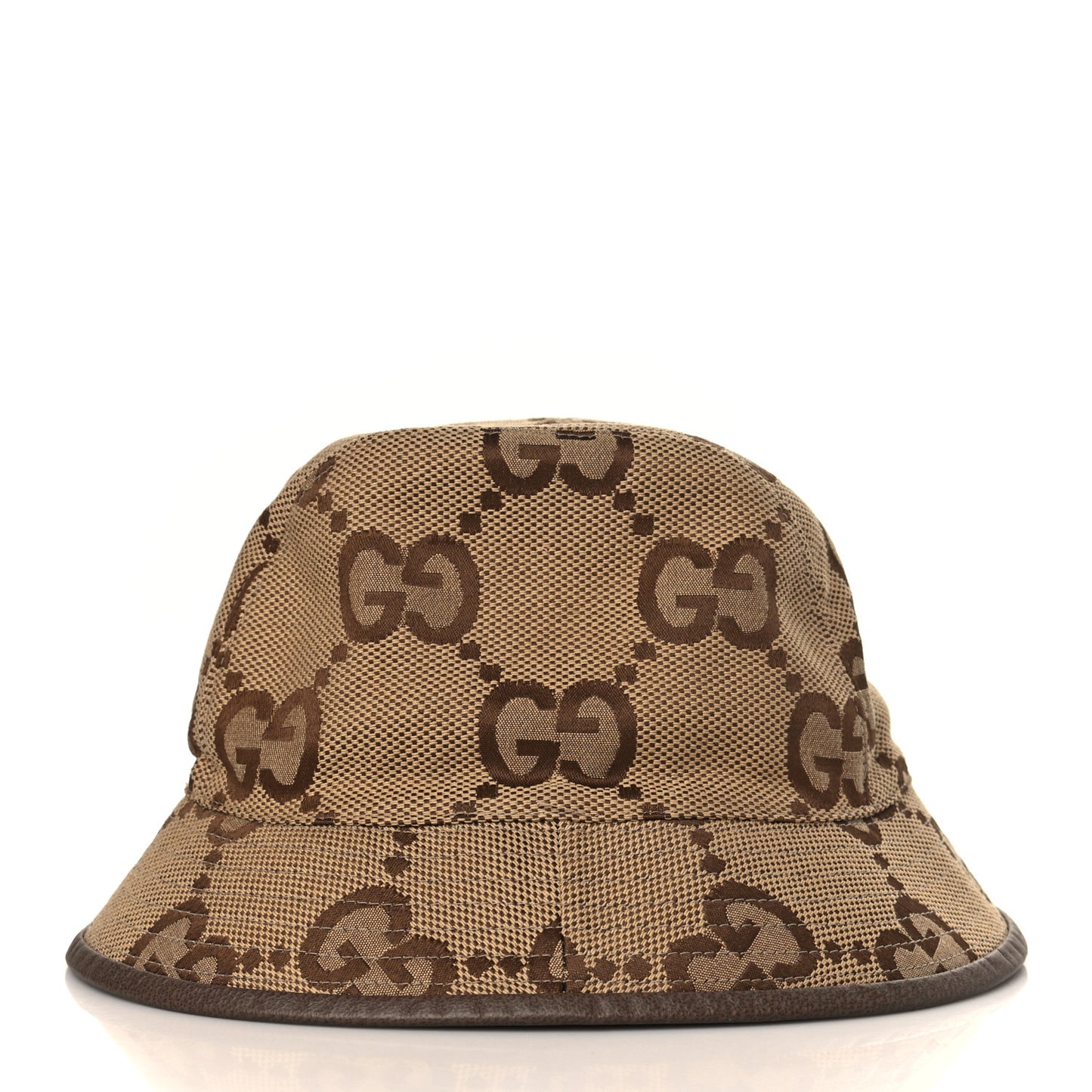 Monogram Jumbo GG Bucket Hat M Camel Ebony New Acero