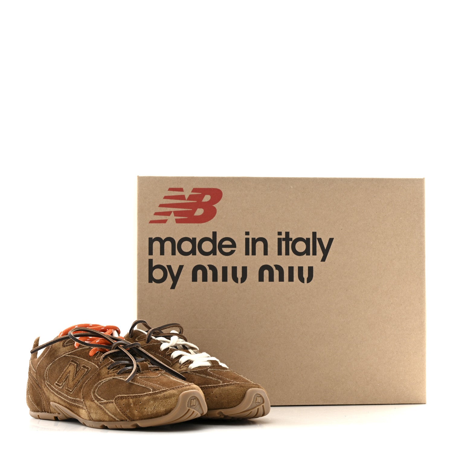 Miu Miu X NEW BALANCE Suede 530 SL Sneakers 35 Cinnamon 1766824