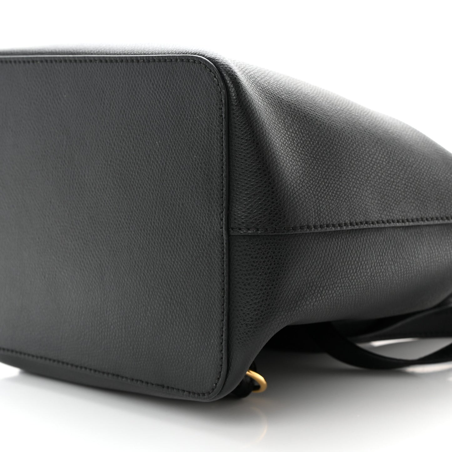 Vitello Cruise Bi-Color FF 1974 Embossed F is Fendi Drawstring Backpack Black Fragola Maya