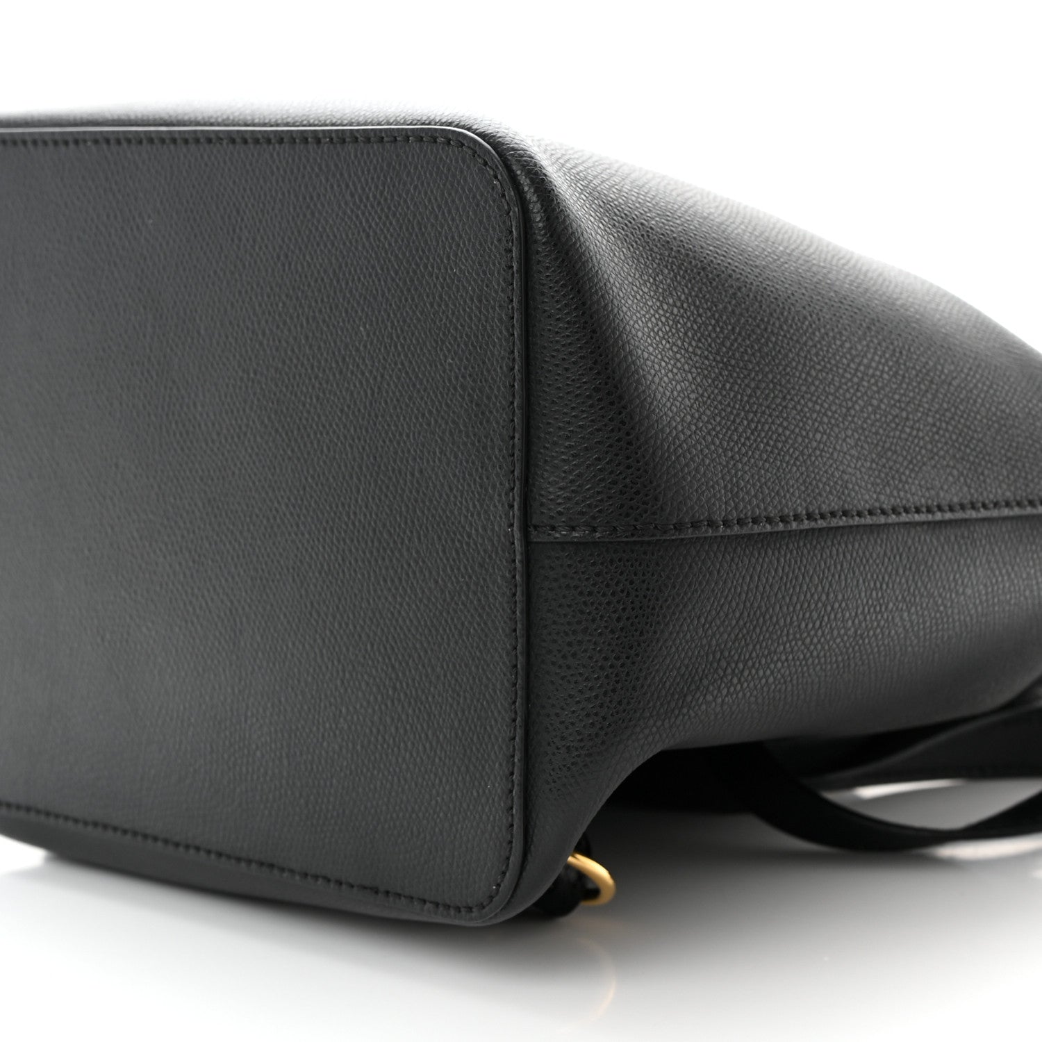 Fendi Vitello Cruise Bi-Color FF 1974 Embossed F is Fendi Drawstring Backpack Black Fragola Maya 11 of 12
