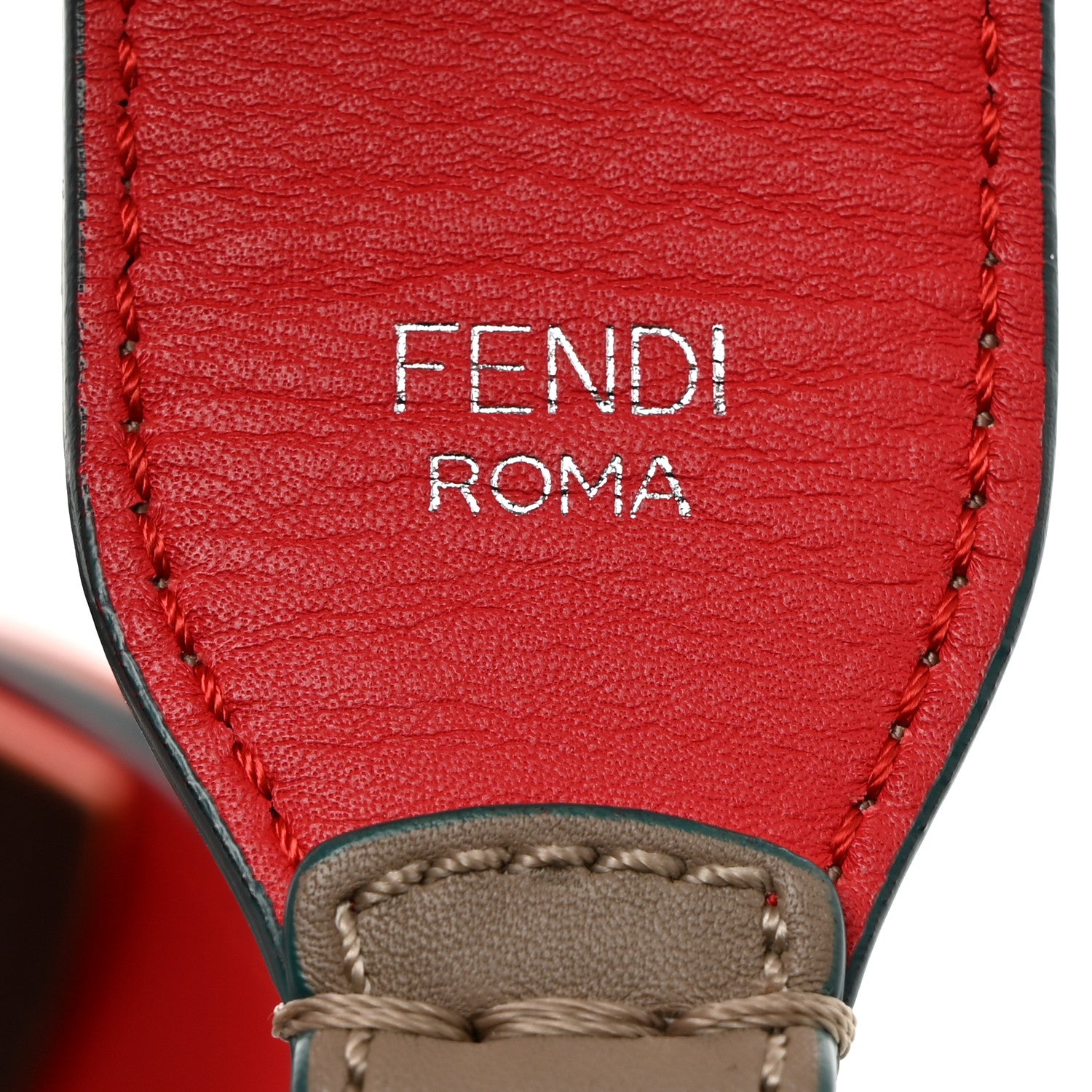 Fendi Vitello Dolce Tri-Color Buttoned Strap You 3 of 4