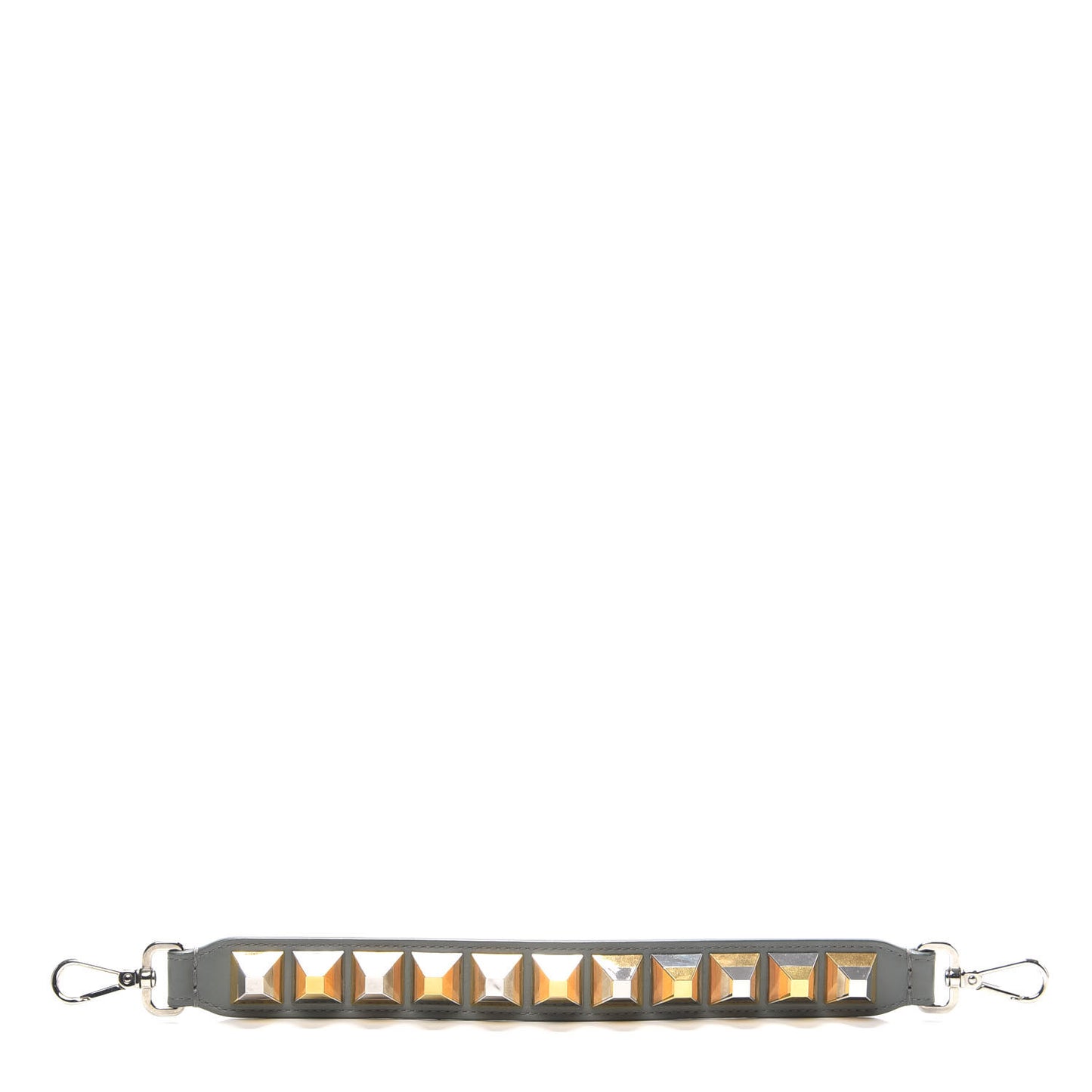 Calfskin Studded Mini Strap You Grey